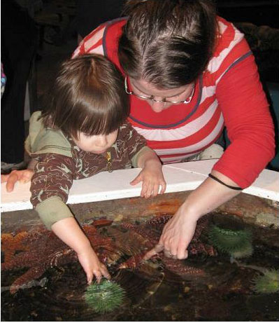 Kids at the Touch Tank